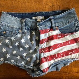 Patriotic Denim Shorts size 2